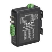 BLACKBOX-MED101A  Industrial DIN Rail RS-232/RS-422/RS-485 to Fiber Driver  RS-232/RS-422/RS-485轉ST光纖轉換器