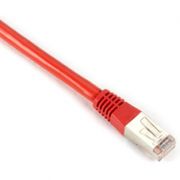 BLACKBOX-EVNSL0606MS-0007  CAT6 400-MHz, Shielded, Solid Backbone Cable (FTP), PVC, Red, 7-ft. (2.1-m)