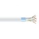 BLACKBOX-EVNSL0615A-1000  CAT6 Shielded 400-MHz Solid Bulk Cable (STP), 24 AWG, 4-Pair, 1000-ft. (304.8-m), Plenum, White