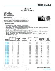 ANIXT-LEAD-CURED-TypeW  Heavy Duty EPR/Thermoset Jacket 90°C, 600/2000 Volts EPR橡膠熱固熔機械馬達礦場用線 (軟質移動型)