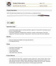 LAPP- ÖLFLEX® HEAT  205 PTFE/FEP 工業級(耐熱防磨損 化學溶劑)鐵氟龍銅網隔離連接線 Electron beam cross-linked cables for increased application requirements