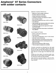 Amphenol-MS3101A cable connecting plug 97 Series MIL 5015 Industrial  Cooper Interconnector 軍規工業級圓形插頭