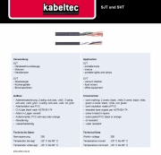 Kabeltec-SJT und SVT portable appliances 300V 美規 PVC 移動式輕便電纜產品圖