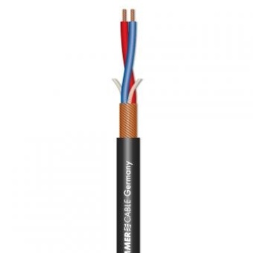 Microphone Cable Highflex; 2 x 0,22 mm²; PVC OD 6,40 mm; black Awg24 x 2C 麥克風電纜線產品圖