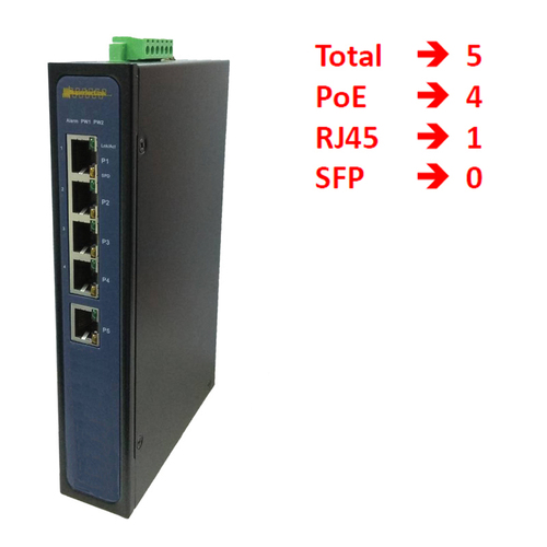 VAD-G5410工業級 5埠 全Gigabit 乙太網路 PoE交換機產品圖