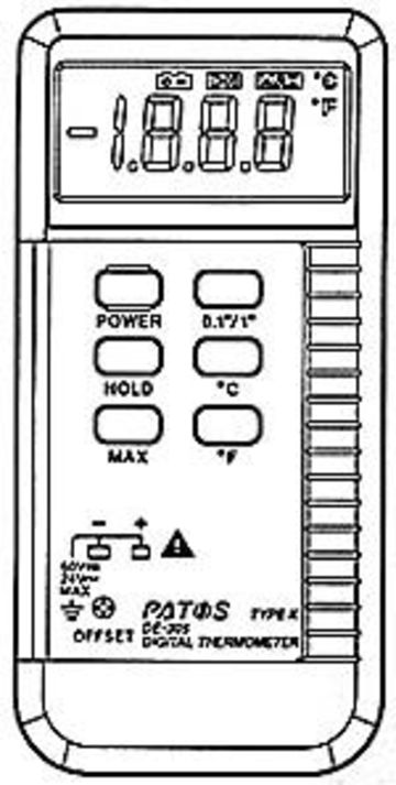 DE-305數字掌上型溫度錶產品圖