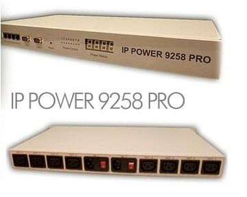 AVIOSYS- IP 9258 PRO IP Controller 網路遠端電源控制管理系統 (網路插座-1U專業版)(電壓&電流偵測)