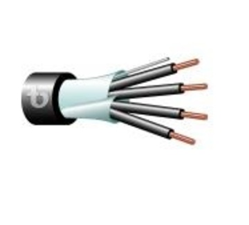 Teldor-8N6P904xxx 4x16 AWG Overall Shielded Instrumentation Cable + Jacket Awg16x4C鋁箔隔離電纜