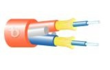 Teldor-95B09FF02C 2 Fiber Breakout HFFR Cable 2芯緊式低煙無鹵室內光纖電纜產品圖