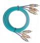 Φ3.8*3.8*3.8 Component Video Cable 3RCA to 3RCA 75OHM 1.5M