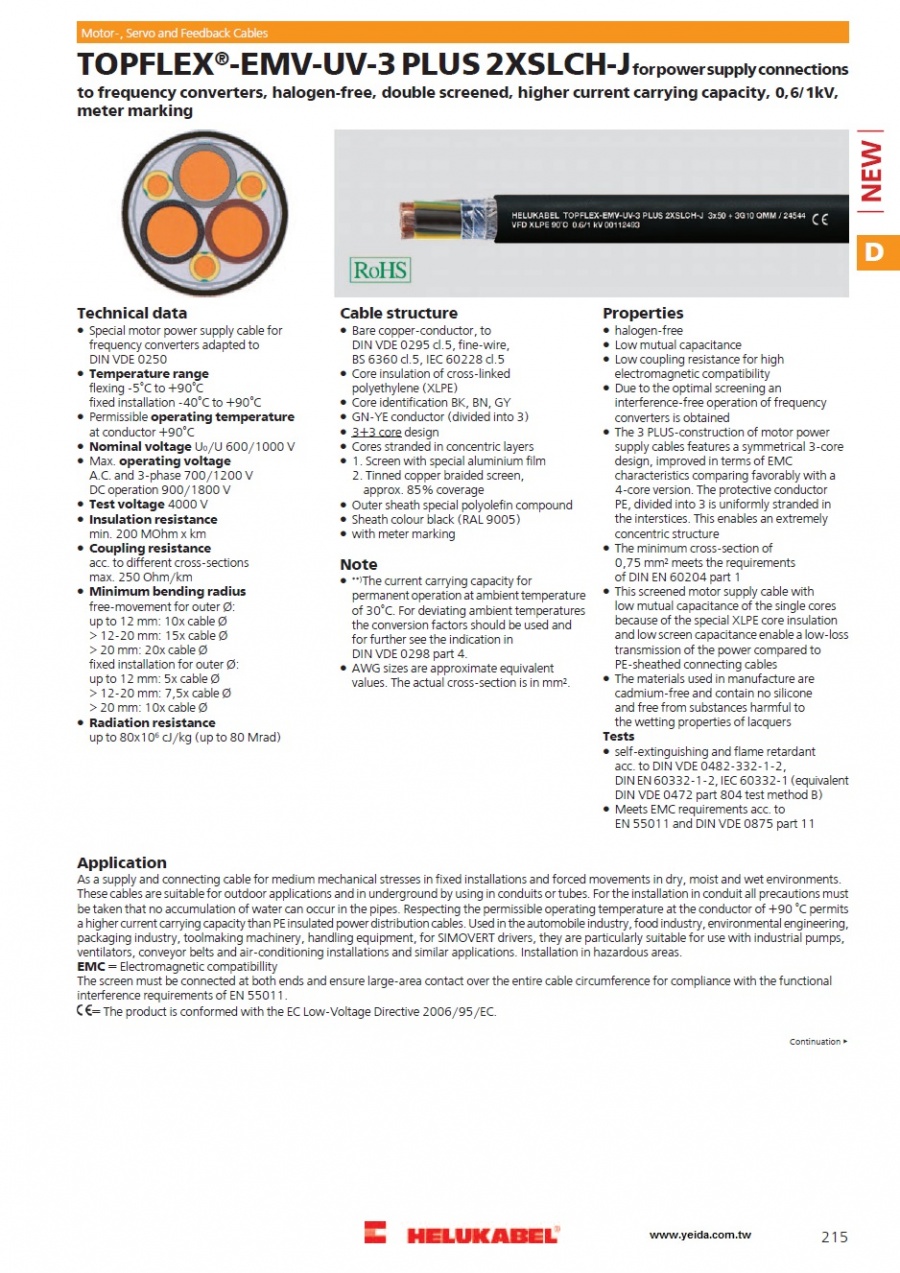 TOPFLEX®-EMV-UV-3 PLUS 2XSLCH-J