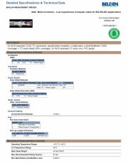 Belden 9842  2  Pairs  -  Low Capacitance Computer Cable for EIA RS-485 Applications 儀表電腦控制線