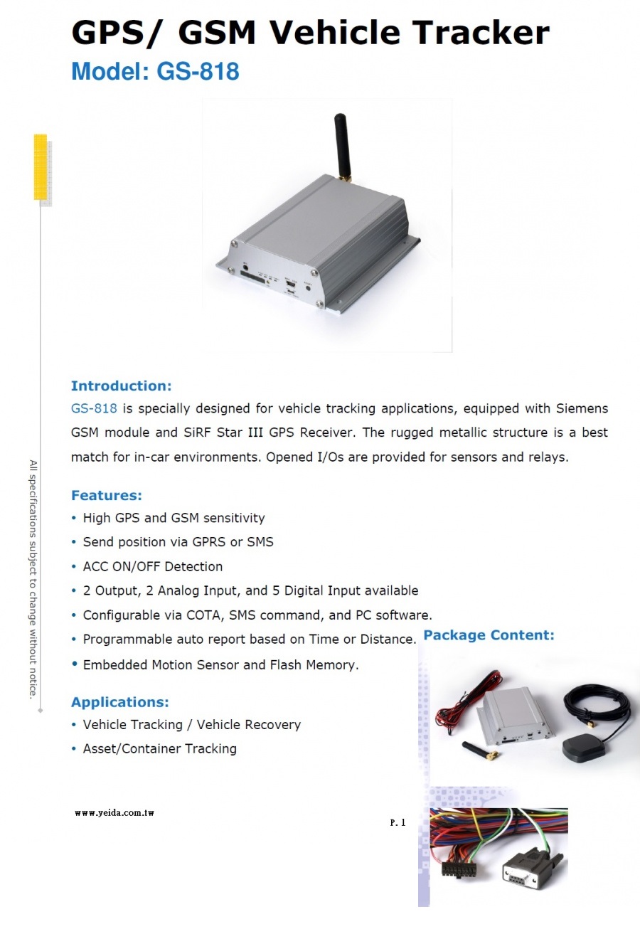 GA-88P GPS Marine Antenna with DC 2.5~5.5V Input Voltage 適合船用的GPS天線產品圖