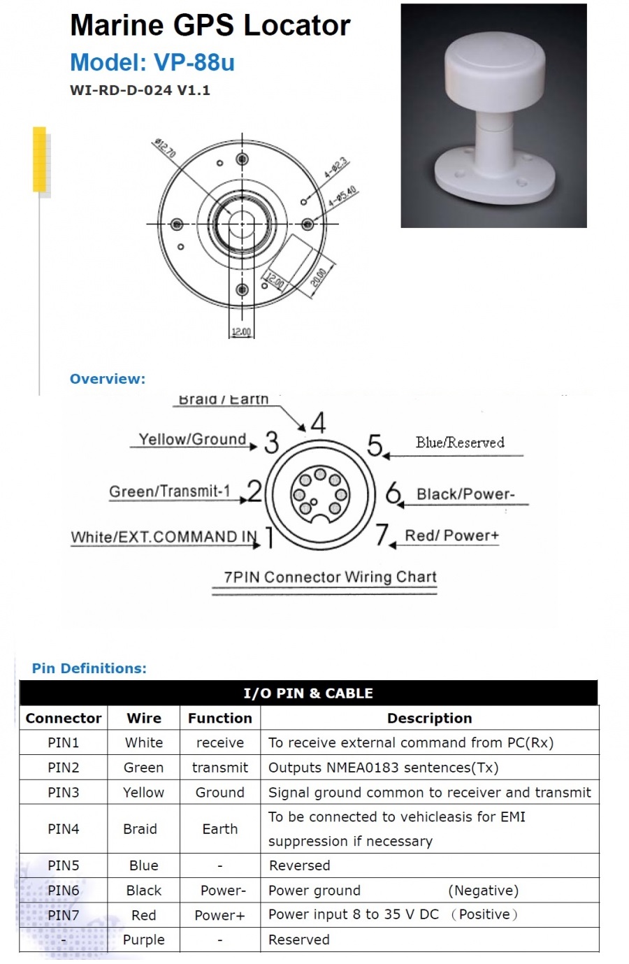 VP-88U GPS Locator GPS追蹤器產品圖