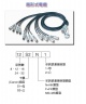 Canare, 12S2N1,  Fantails Cable (M202, L-4E3接線方式) XLR3接頭連接多訊號扇形式電纜產品圖