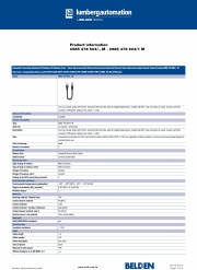 Lumberg-0985 478 604/1 M  Industrial Ethernet Data Cables  工業級乙太網應用傳輸線