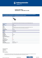 Lumberg-0905 356 311/5 M   Canbus  power supply Cable 電源供應連接電線產品圖