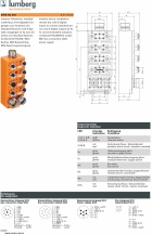 Lumberg-0950 ISL 203 (8 In / 4 Out)   8 digital inputs   and 4 digital outputs (2 A) Interbus device 8入4出模塊型獨立式 接頭插座產品圖