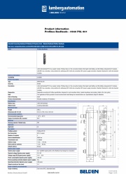 Lumberg-Profibus BusHeads -0940 PSL 601 to 603 現場總線耦合器模組化I / O系統接頭插座產品圖