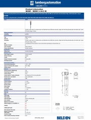 Lumberg-  Overmolded single ended M8 cord sets Standard Types 包覆成型單端M8線套 接頭插座