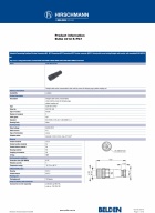 M12 E-Series with screw locking Straight cable socket, self-assembled M12自組裝電纜插座產品圖