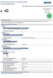 Belden8423  -  Three-Conductor, Low-Impedance Microphone Cable  3芯超柔軟低阻抗麥克風和樂器電纜產品圖