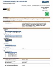 Belden-7928A  Multi-Conductor - Category 5e DataTuff® Twisted Pair Cable工業級鐵氟龍網路線(防油, 抗UV)