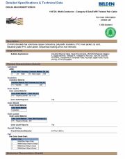 Belden11872  4 Pair - Category 6 DataTuff® Industrial Ethernet Cable 工業級PVC雙被覆網路線(防油, 抗UV)