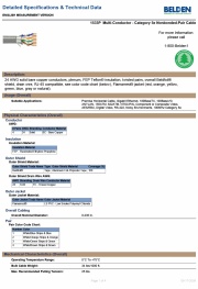 Belden-1533P plenum, FEP Teflon® insulation Industrial Ethernet - Category 5e Nonbonded-Pair Cable 工業級鐵氟龍低煙耐燃PVC CAT 5E 鋁箔隔離網路線產品圖