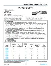 2A-1612  Awg 16-12C VNTC STR BC PVC NYL PVC JKT 600V TC-ER E2  PVC尼龍被覆控制電纜