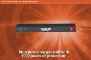 BLACKBOX-SPT930  All-in-One Power and Surge Protector, 9.8-ft. (3-m) Power Cord  6埠電源分配器附突波保護, 含1埠RJ-11, RJ-45產品圖