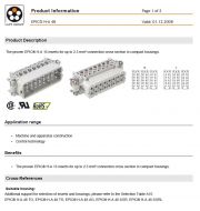 LAPP-EPIC-H-A48  連接頭 connection in combination with ÖLFLEX® cables,inserts for up to 2.5 mm² connection cross section in compact housings