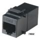 BLACKBOX-FM692  CAT6 Keystone Feed-Through Straight-Pinned Coupler, Black