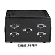 BLACKBOX-SWL031-MMMMM  DB9 Switches, (5) Male   4對1手動DB9切換器, (5) Male產品圖