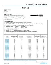 ANIXT-2FD-2002  PVC-PVC FLEXIBLE CONTROL CABLE  PVC-PVC柔軟控制電纜