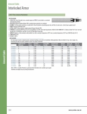 A-EPR/Aluminum interlocked armor/PVC 2,400 V 90°C Three Conductor Nonshielded Armored Cable  EPR/PVC 3芯耐高壓波浪狀鋁管鎧裝控制電纜