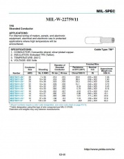 ANI-MIL-W-22759/11 Extruded TFE (Teflon). 鐵氟龍軍規電子線 Type:TM** Stranded Conductor200°C 600V產品圖