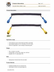 LAPP-OLFLEX-70274007  拖 卡車等使用螺旋繞曲可伸縮用電線ÖLFLEX® TRUCK SPIRAL 7-pole