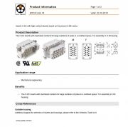 LAPP-EPIC-HEE-18 工業級連接器 Inserts H-EE with high contact density based on the proven H-BE series.