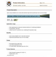 LAPP- ÖLFLEX® CLASSIC 110 COLD 工業級連接線4kV test voltage small cable diameters