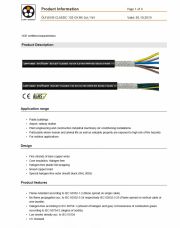 LAPP- ÖLFLEX® CLASSIC 135 CH BK 0,6/1kV 工業級(銅網隔離)連接線VDE certified characteristics產品圖