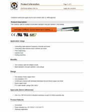 LAPP- ÖLFLEX® SERVO 709 CY   工業級(伺服馬達)總隔離連接線Combined control and supply line for servo motors with UL AWM approval