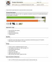 LAPP- ÖLFLEX®SERVO cables in acc. to SIEMENS® Standard 6FX 5008-  工業級(伺服馬達)總隔離連接線 Sensor leads for signal transmission systems and Motor connection cables產品圖