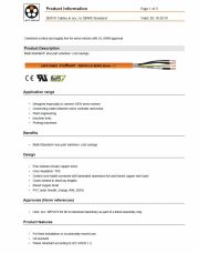 LAPP-SERVO Cables in acc. to SEW® Standard   工業級(伺服馬達)總隔離連接線 Combined control and supply line for servo motors with UL AWM approval