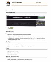 LAPP- ÖLFLEX®  LIFT F 工業級(扁平型超柔移動式 )起重機, 吊車等連接線 Cold flexible PVC flat cables產品圖