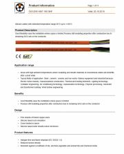 LAPP- ÖLFLEX® HEAT 180 SiHF 工業級(超柔移動式耐熱防磨損 化學) 連接線 Silicone cables with extended temperature range-50°C up to +180°C產品圖