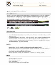 LAPP- ÖLFLEX® HEAT 180 MS 工業級(矽橡膠超柔移動式耐熱防紫外線 化學 低煙無毒) 連接線 Approved silicone cables for North America (AWM)