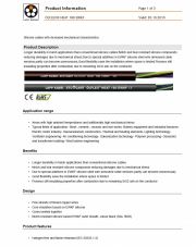 LAPP- ÖLFLEX® HEAT 180 EWKF 工業級(矽橡膠超柔移動式耐熱防紫外線 化學 低煙無毒) 連接線  Silicone cables with increased mechanical characteristics產品圖