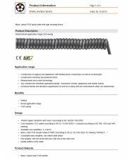 LAPP-SPIRAL H07BQ-F BLACK 工業級螺旋形高彈回連接線Black, robust PUR spiral cable with high recoiling forces產品圖