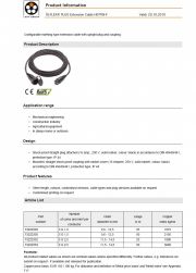 LAPP-OLFLEX PLUG Extension Cable H07RN-F工業級歐規接頭連接線 Configurable earthing-type extension cable with upright plug and coupling產品圖